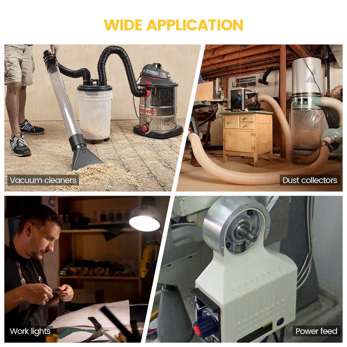 Dust Collector Remote Switch, Ortis 220V Wireless Remote Switch for Dust Collector, 328FT Wireless Range (Battery Included), Heavy Duty Design