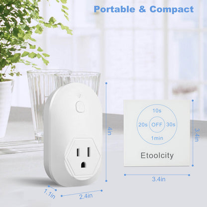 Garbage Disposal Wireless Switch Kit, Etoolcity Sink Top Waste Disposal with 10s 20s 30s 1min Timer, No Drilling Needed, 100ft Wireless Remote Range, Compatible with Garbage Disposals Under 1 HP