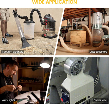 Dust Collector Remote Switch, Ortis 220V Wireless Remote Switch for Dust Collector, 328FT Wireless Range (Battery Included), Heavy Duty Design, Save Your Time and Energy, Enhance Your Work Safety