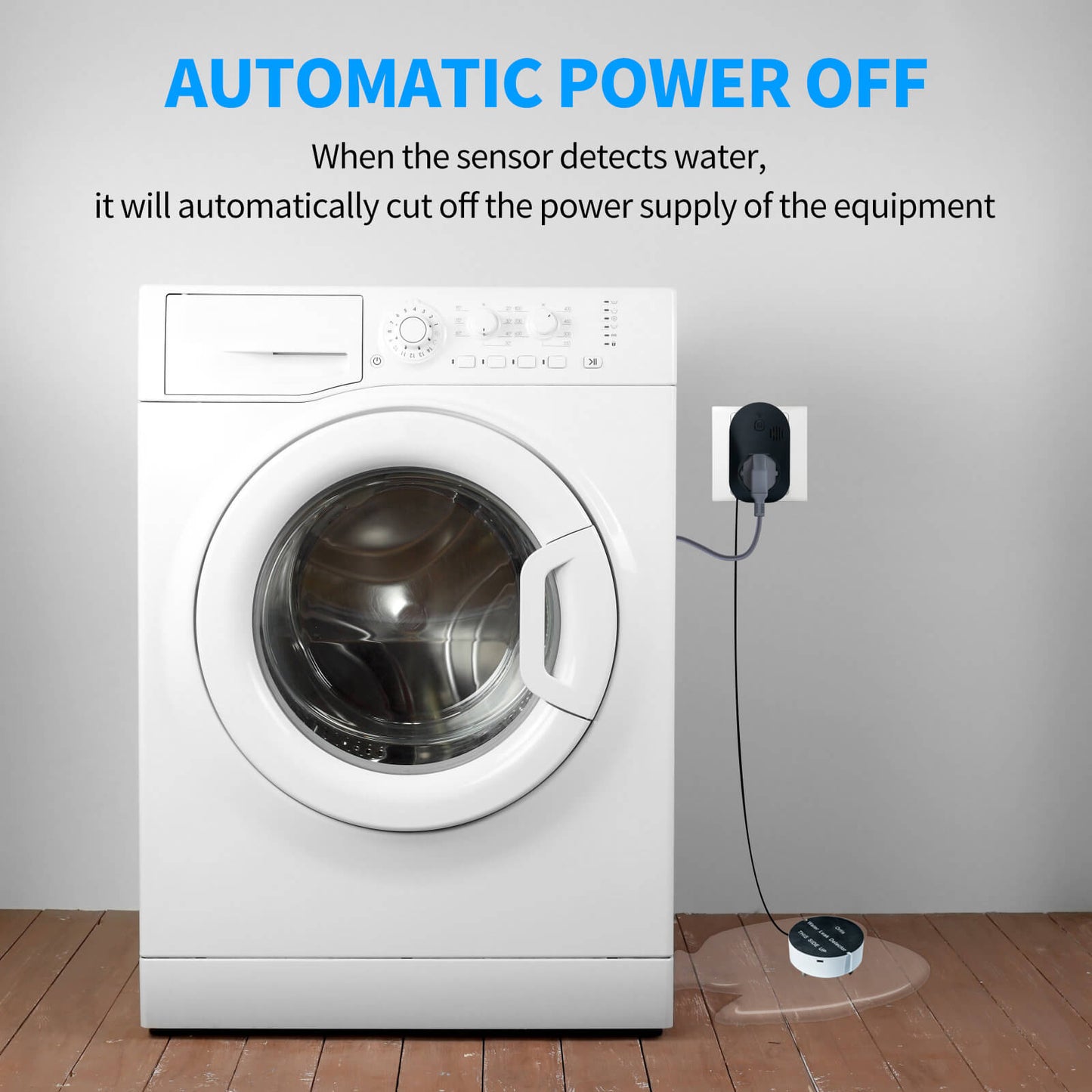 Water Leak Detector, Ortis Water Detector Alarm, 95 dB Loud Alarm, Prevent Serious Floods and Water Damage