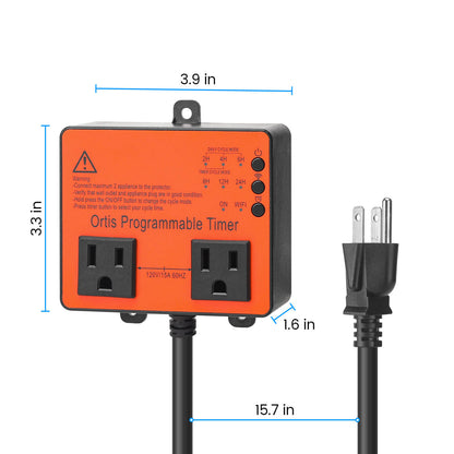 WiFi Above Ground Pool Timer Switch, Ortis Smart Pool Timer with Smart Life App Control