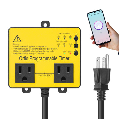 WiFi Above Ground Pool Timer Switch, Ortis Smart Pool Timer with Smart Life App Control