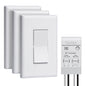 Wireless Light Switch and Receiver Kit, Ortis 300ft RF Range Wireless Wall Switches for Lights